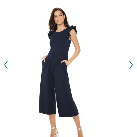 Elle Pants - ELLE navy jumpsuit